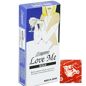 Bao cao su Siêu Mỏng Sagami Love Me Gold - hộp 10 cái