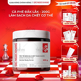 Tẩy tế bào da chết thảo dược dành cho cơ thể Sắc Ngọc Khang hũ 200g