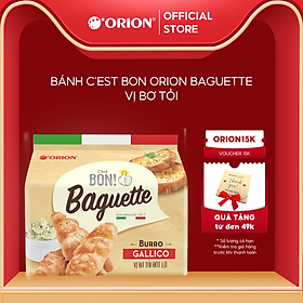 Combo 5 gói Bánh Nướng Giòn C'est Bon Orion  Baguette Vị Bơ Tỏi Đút Lò (Túi 5 gói)