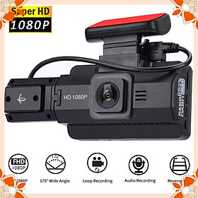 Camera hành trình Có hỗ trợ quay nội thất xe cho clip Vlog góc rộng 360 độ Vlog Camera Car FHD 1080 ️ FREESHIP ️