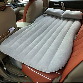 Mua (Màu Xanh) Đệm hơi chất liêu nhung cao cấp trên ô tô tặng kèm bơm điện và 2 gối