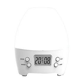 LED Night Light Nursery Lamp with Alarm Clock and Humidifier Function 7Colors