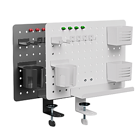 Mua Bảng treo đồ HyperWork Omni Board PG03 xoay 360 độ + Kẹp Bàn (HyperWork Pegboard PG03) - Hàng Chính Hãng