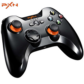 Tay cầm chơi game không dây PXN 9613 Black Bluetooth Wireless - Hàng Chính Hãng