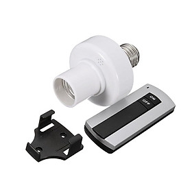 Remote Control Lamp Light Bulb Holder E27 Cap Socket &  On/Off Switch Wireless Controller