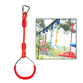 Swing Bar Rings Backyard Outdoor Gymnastic Obstacle Ring for Kids
