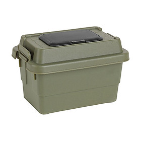 Camping Storage Box Outdoor Tissue Box with Cover for Traveling Home Cooking