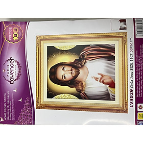 Mua Tranh thêu chữ thập Chúa Jesu LV3029  kích thước 50 x 61 cm