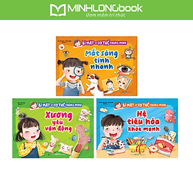 Sách: Combo Bí Mật Về Cơ Thể Chúng Mình: Xương - Mắt - Hệ Tiêu Hóa (3 Cuốn) - Xương - Mắt - Hệ Tiêu Hóa