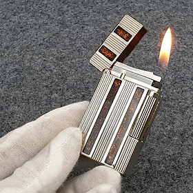 Mua Vỏ Hột Quẹt Bật Lửa Upon Gas Đá D95B Họa Tiết Sơn Mài Họa Tiết Kẻ Dọc Đẹp Độc Lạ - Dùng Gas Đá Cao Cấp