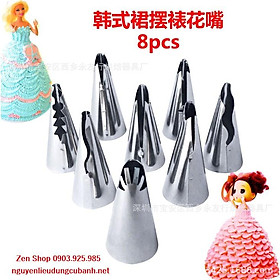 Mua SET 8 ĐUÔI INOX TRANG TRÍ  TẠO HÌNH VÁY BÚP BÊ