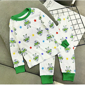 Đồ bộ bé trai, bộ ngủ dài tay cho bé trai size 8-25KG chất thun cotton mềm mịn mát