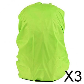 3xWaterproof Outdoor Camping Hiking Backpack Bag Dust Rain Cover Green