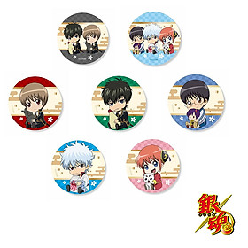 Combo 7 huy hiệu GINTAMA - LINH HỒN BẠC anime chibi dễ thương xinh xắn