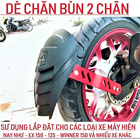 BỘ DÈ CHẮN BÙN SAU XE MÁY KIỂU NINZA CỰC CHẤT HÀNG CAO CẤP