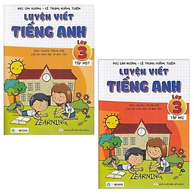 Combo Luyện Viết Tiếng Anh - Lớp 3 (Tập 1 Và 2) - Theo Chương Trình Mới Của Bộ Giáo Dục Và Đào Tạo (Bộ 2 Tập)