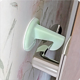 Chặn cửa silicon thông minh dán tường chống va đập mã HC09, nút chặn TAY NẮM CỬA chống sốc, giảm tiếng ồn tiện ích- giao màu ngẫu nhiên