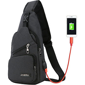 Túi Đeo Chéo Nam Chống Trộm Có Cổng Usb