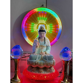 Mua ĐÈN THỜ HÀO QUANG LED 32 KIỂU VIỀN HOA VĂN 30CM -  40CM