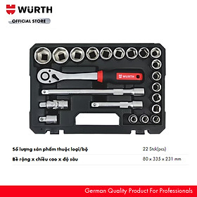 Mua Wurth Bộ Dụng Cụ 1/2 INC 22 Chi Tiết REDSTRIPE