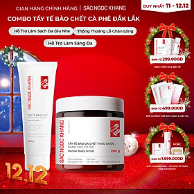 Combo Tẩy Tế Bào Chết Da Mặt 120g và Body 200g