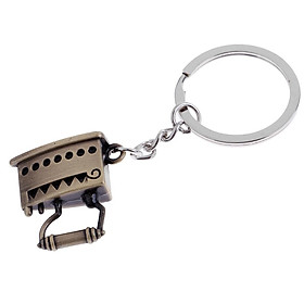 Simulation Vintage Metal Ironing Model Key Ring Keychain Bag Car Key Pendant