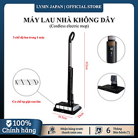 Mua Qrachic - máy lau nhà điện cây lau nhà điện thông minh không tiếng ồn  không dây  tự vệ sinh  lau nhà và tự làm sạch hai chế độ lau  ướt trong cùng một máy