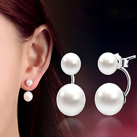 Hoa tai vành hạt ngọc giá tốt WBT054 Không đen không gỉ sét[Ơ