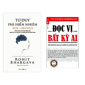 Combo 2 cuốn sách kĩ năng sống: Tư Duy Phi Hiển Nhiên + Đọc Vị Bất Kỳ Ai ( Tặng kèm Bookmark Happy Life)