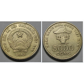 Mua Xu 5000 đồng Việt nam 2003  combo 2  viên