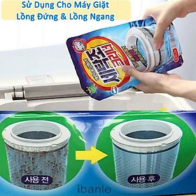 Bột vệ sinh máy giặt,  tẩy lồng máy giặt hàn quốc - gói 450g