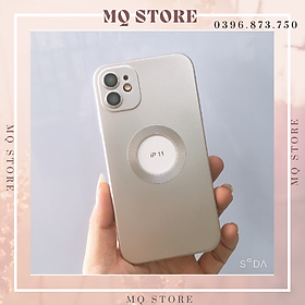 Ốp lưng cho iPhone 11 TPU màu nhám chống vân tay, viền vuông sang trọng