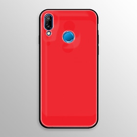 Ốp lưng kính cường lực cho Huawei Nova 3e, P20 Lite in hình màu sắc
