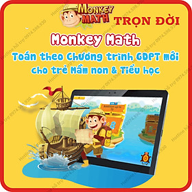 Monkey Math ( Trọn đời,1 Năm ) - APP Toán tiếng Anh chuẩn Mỹ cho bé