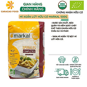 Mì xoắn lứt hữu cơ Markal 500g, Mì hữu cơ chất lượng cao