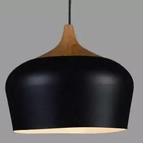 Mua Đèn thả chao to màu trắng màu đen   đèn thả trang trí   đèn bàn ăn   đèn thả CoCo đui giả gỗ D350 HL077-350