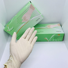Găng tay y tế hộp 100 cái, bao tay y tế không bột