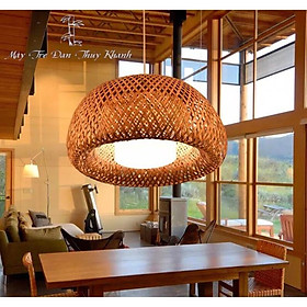 Mua Đèn tre tròn 2 lớp  đèn tre trang trí  đèn mây tre trang trí khách sạn nhà hàng