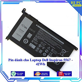 Pin dành cho Laptop Dell Inspiron 5567  42Wh - Hàng Nhập Khẩu 