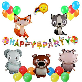 Nơi bán BỘ 5 BONG BÓNG THÚ RỪNG HAPPY ZOO - Giá Từ -1đ