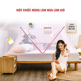 Mua Mùng Ngủ Gấp Gọn 180 Độ Tiện Lợi Dành Cho Giường Đơn Người Lớn Hoặc Cho Trẻ Thành Niên Kích Cỡ 1x1.9m Và 1.35x1.9m