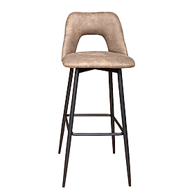 Ghế quầy bar lưng cao nệm bọc Simili cho quầy bar bếp , quán cà phê nhà hàng sang trọng chân sắt sơn tĩnh điện đen / Bar stools / café chairs/ coffee chairs / restaurant  stools / CB LUXE-P Tp HCM