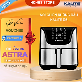 Mua Nồi Chiên Không Dầu KALITE Q6 Tiêu Chuẩn Châu Âu Dung Tích 5.5 Lít Công Suất 1700 W - Hàng Chính Hãng