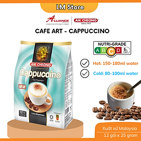 Cà Phê Cappuccino Aik Cheong Cafe Art (12 Gói x 25g)