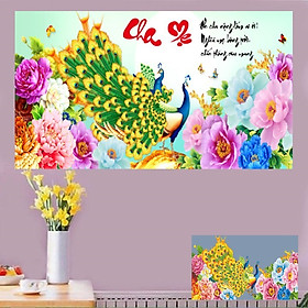 Mua Tranh đính đá CHA MẸ 105x50cm tự đính