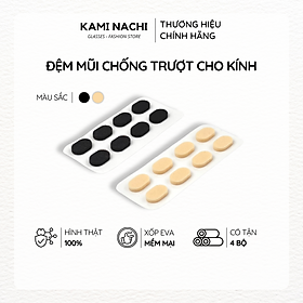 Bộ 8 miếng đệm mũi chống trượt cho kính bằng silicon siêu mềm KAMI NACHI