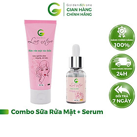 Combo Sữa Rửa Mặt Love Nature 50ML + Serum Tảo Biển Love Nature 15ML