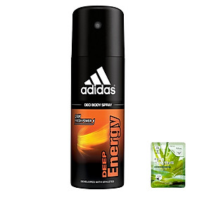 XỊT KHỬ MÙI TOÀN THÂN NAM ADIDAS DEO BODY SPRAY 24H 150ML FRANCE PHÁP (được mặt nạ 3w loại ngẫu nhiên)