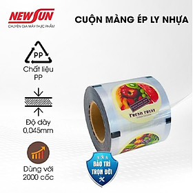 Mua Cuộn màng ép ly nhựa  máy dập cốc 2000 ly trà sữa NEWSUN
