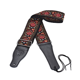 Dây Đeo Vai Đàn Guitar Vải Nylon Có Khóa Kim Loại Điều Chỉnh Được (6cm/2.4in)